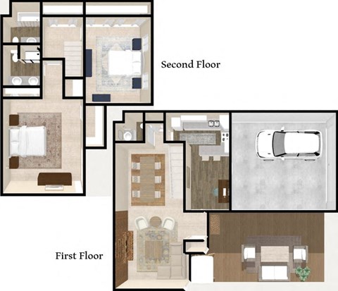 2 Bed 2.5 Bath Townhome at The Ridge Overland Park, Overland Park, Kansas
