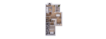 A8WHBK Floor Plan at Willow Creek, Kansas City, Missouri