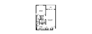 Bedington 1 bed 1 bath 915 Square Feet at Coach House Apartments, Kansas City
