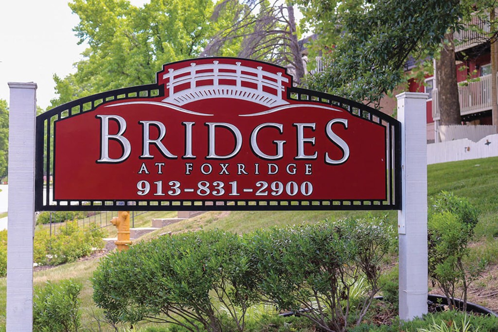 Bridges Sign at The Bridges at Foxridge, Kansas, 66202