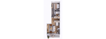 Calla 1 bedroom floorPlan Albuquerque, NM