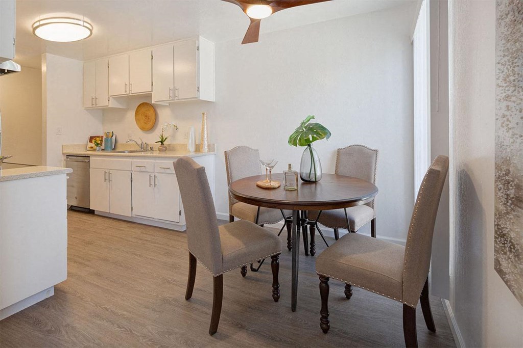 Elegant Dining Room at Three Crown Apartments, Alameda, CA, 94501