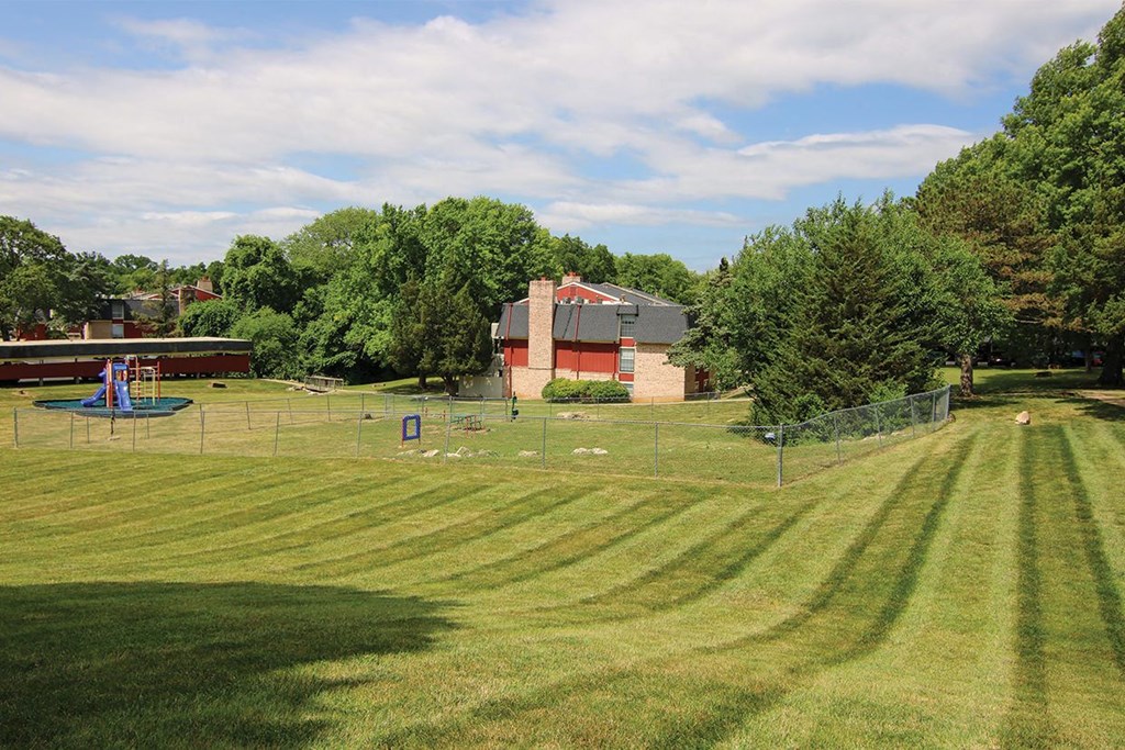 Dog Park and Playground at The Bridges at Foxridge, Mission, KS, Kansas