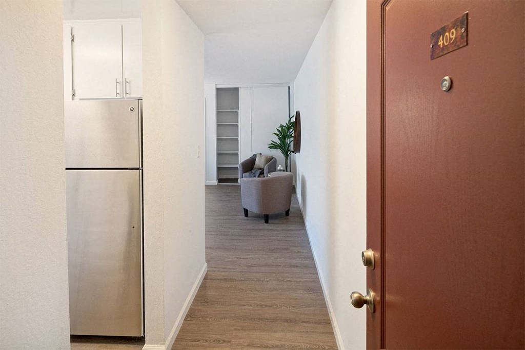Apartment Entryway at Three Crown Apartments, Alameda, CA, California