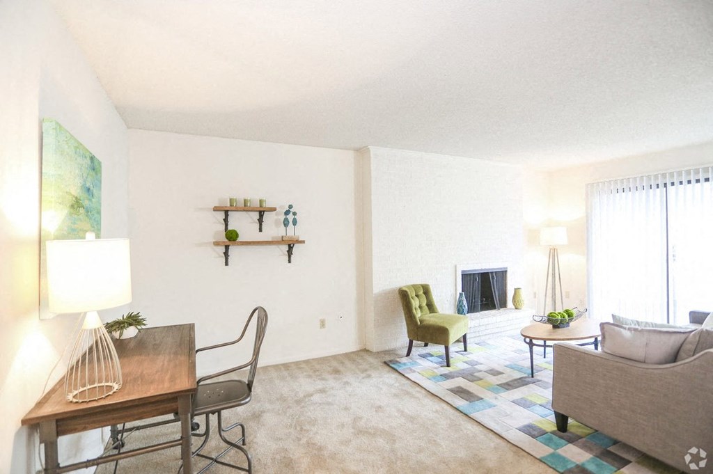 Living Room and Balcony  at The Ridge Overland Park, Kansas, 66212