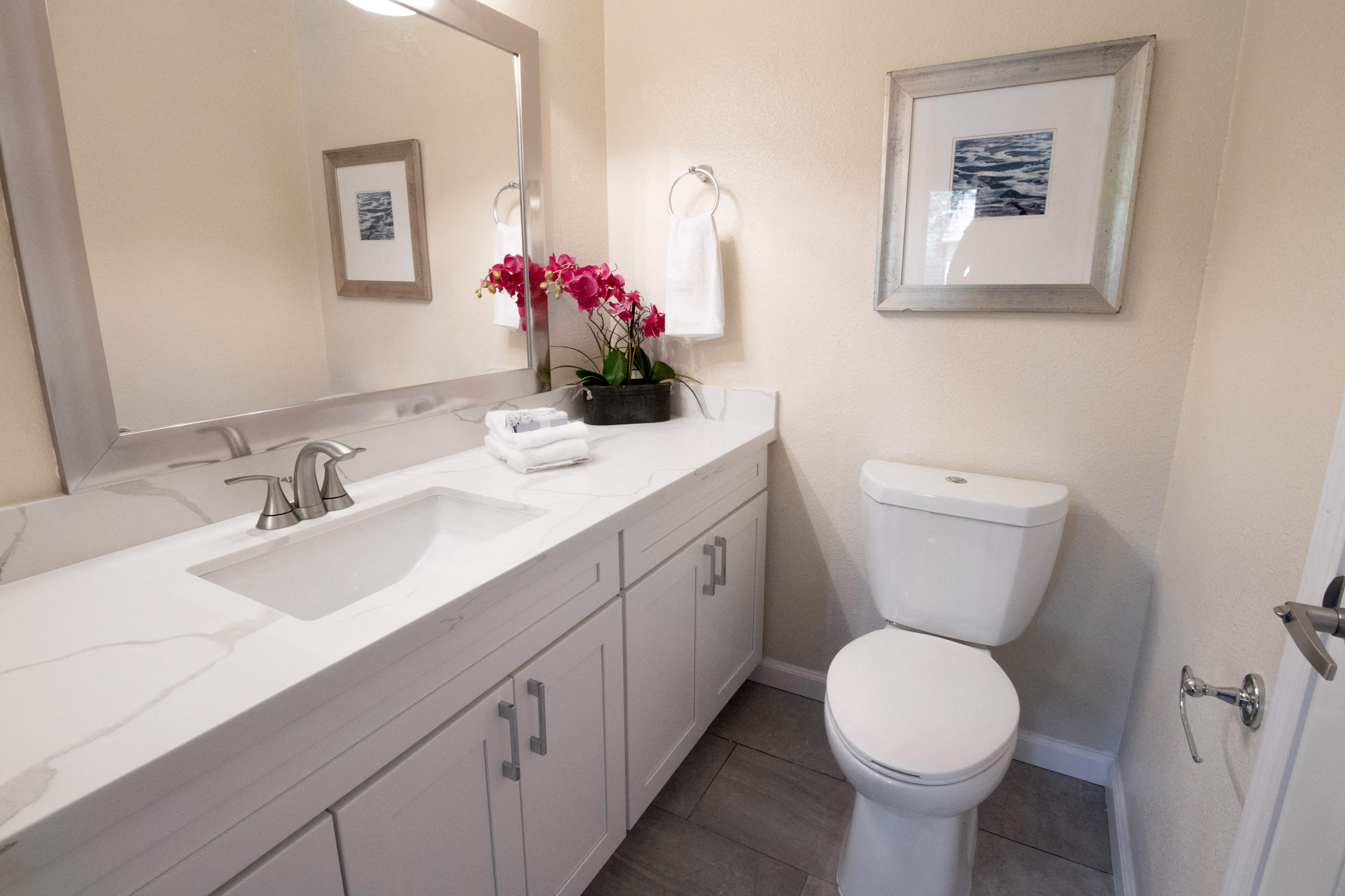 a bathroom with a toilet and a sink and a mirror