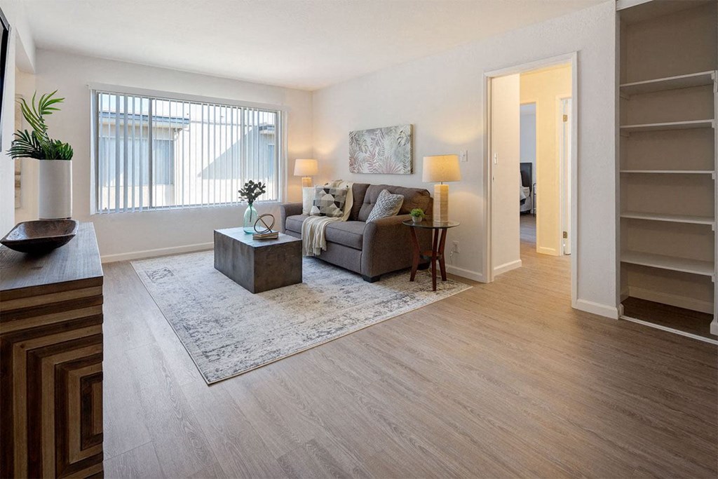 Gorgeous Living Room at Three Crown Apartments, California, 94501
