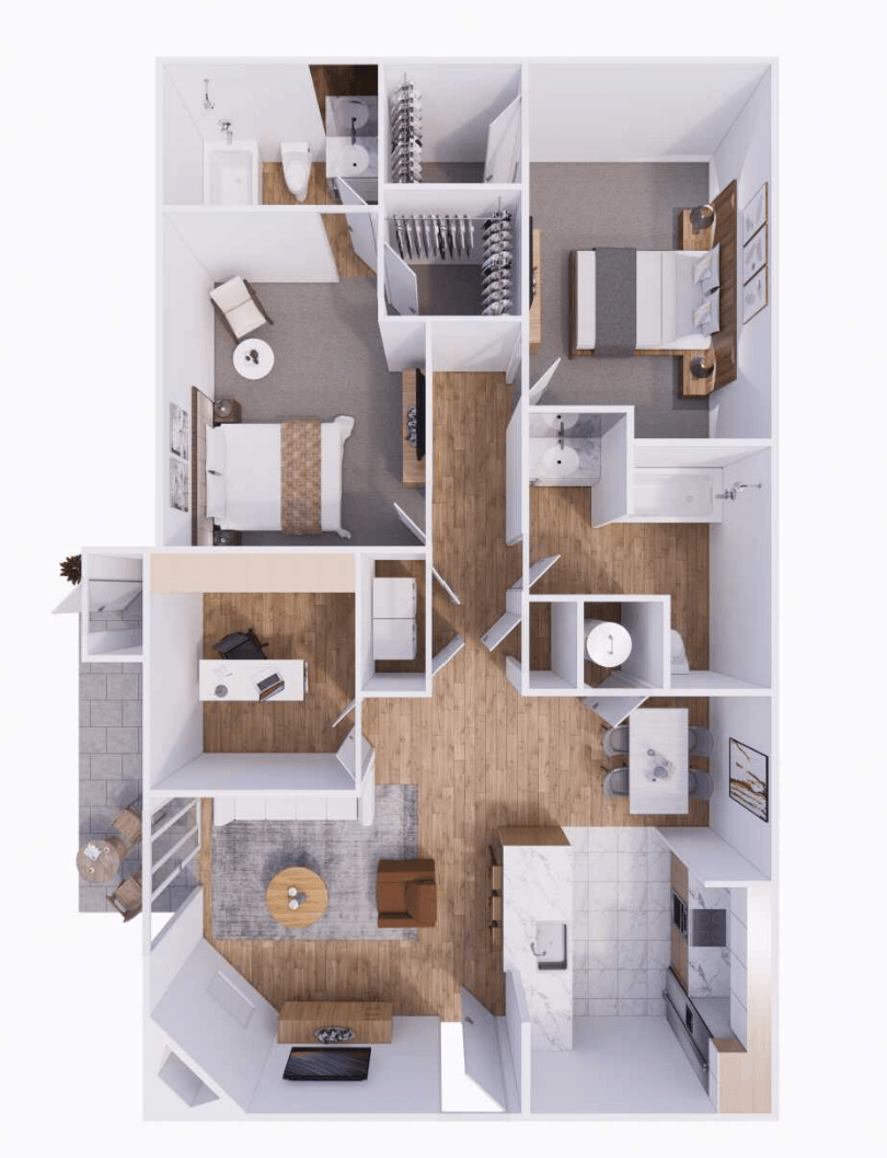 Den McPherson Floor Plan at The Township, Missouri, 64155