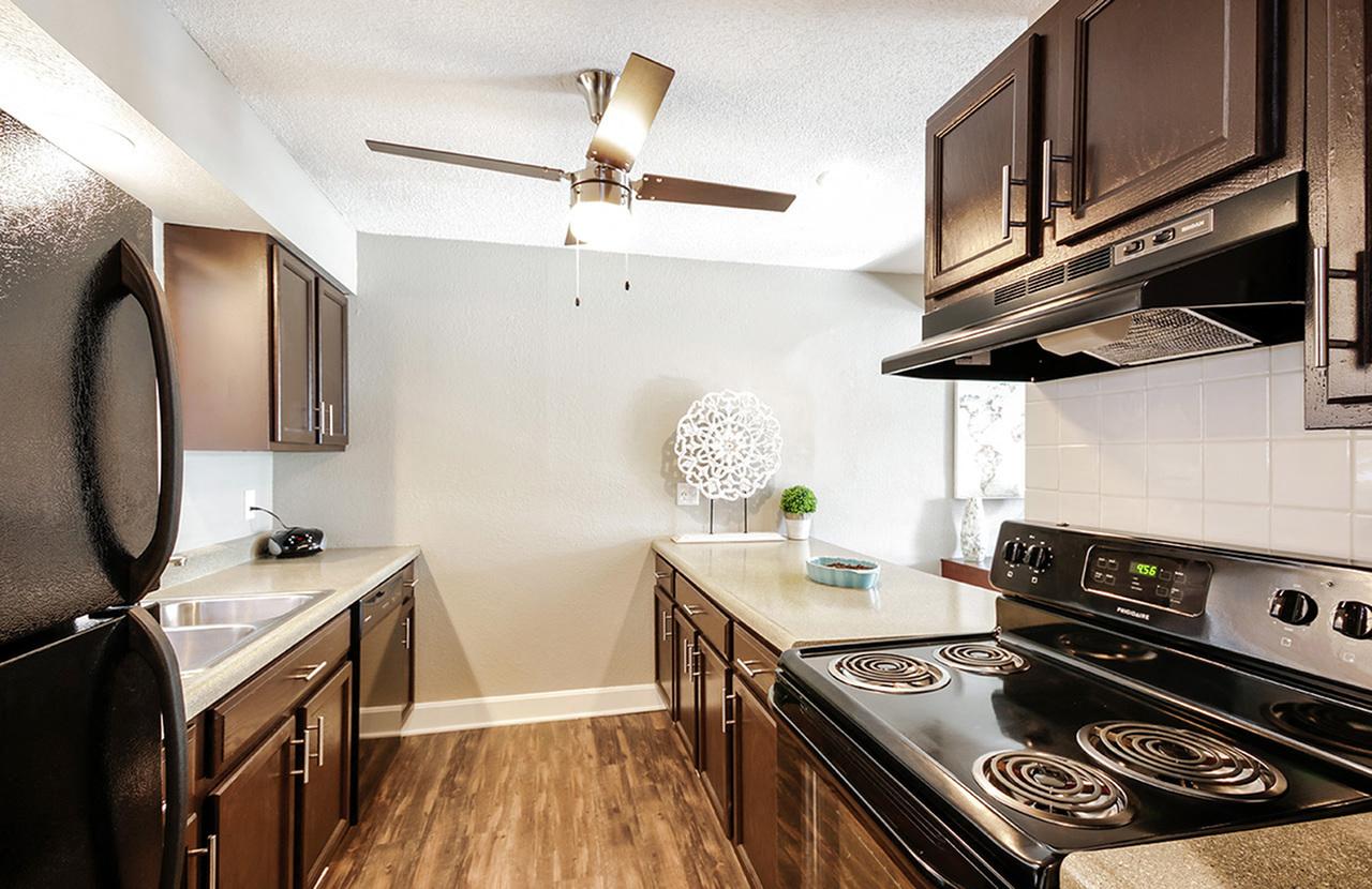 Model Unit Kitchen  at The Township, Kansas City, MO, 64155