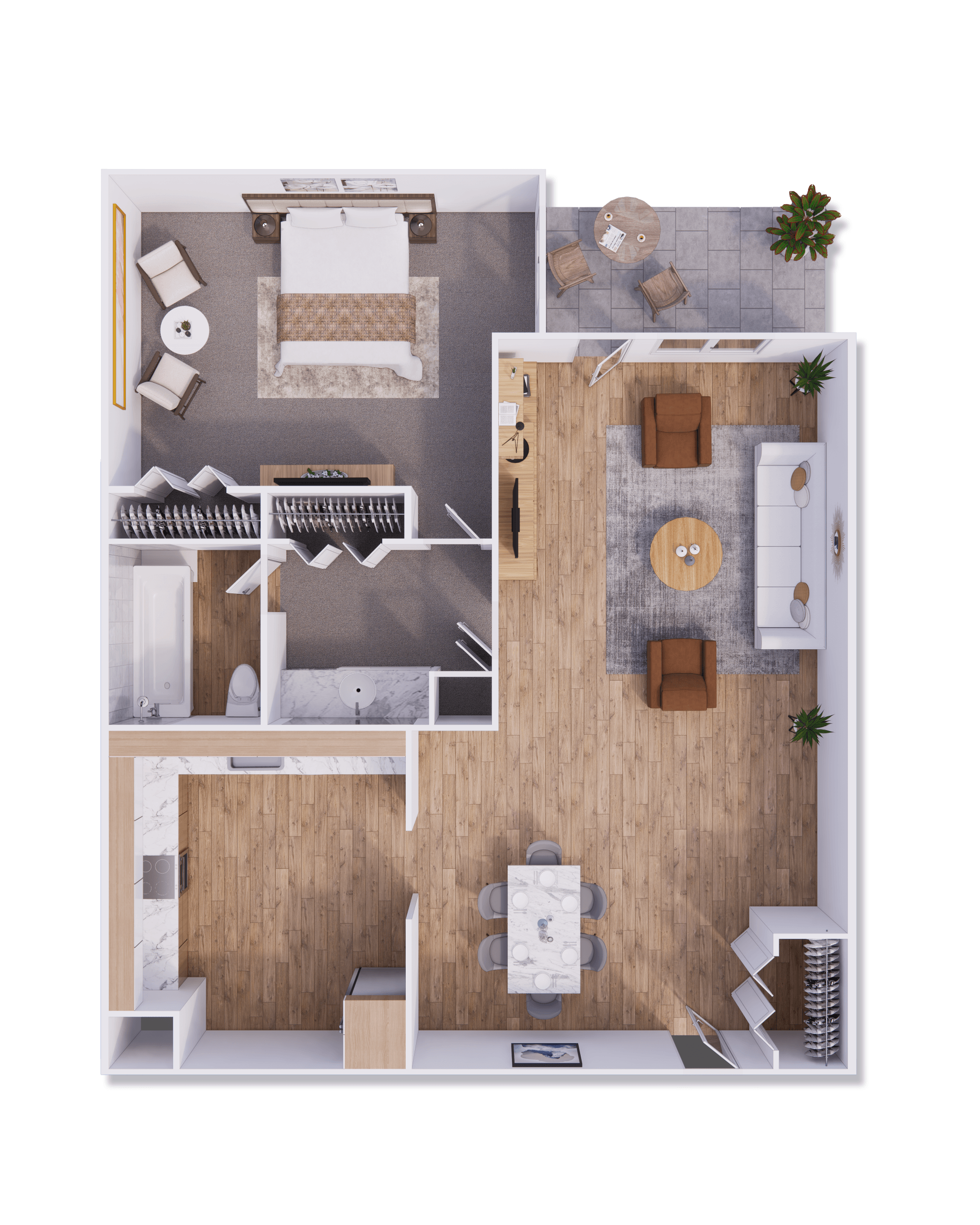 1 bed 1 bath 840 square feet at Willow Creek, Missouri