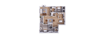 2 bed 2 bath 1760 square feet at Willow Creek, Missouri, 64114