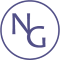 this is a picture of a tennis ball with the ncg logo on it