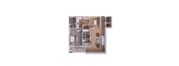 1 bed 1 bath 922 square feet at Willow Creek, Kansas City
