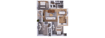 OMB3 Floor Plan at Willow Creek, Kansas City, MO