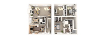 Oliver Floor Plan at Coach House Apartments, Kansas City, Missouri
