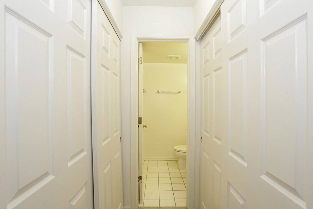 Bathroom With Storage at Lansing Riverwood, LLC, Lansing