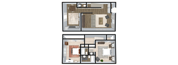 2 bed 2.5 bath townhome with basement and washer dryer  at The Ridge Overland Park, Overland Park, KS, 66212
