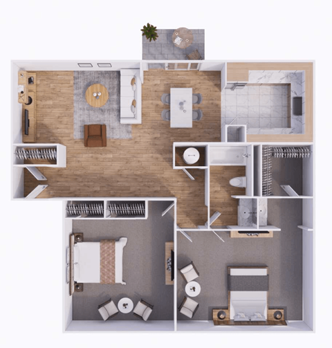 Rockhurst Floor Plan at The Township, Kansas City, MO, 64155