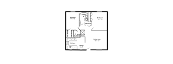 bedroom floor plan | luxury apartments in towson md | the mille brookhaven apartment