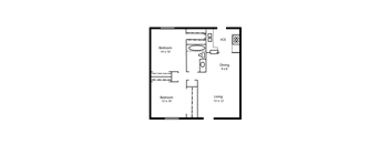 a floor plan of a small house