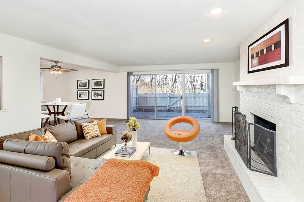 Living Room at The Bridges at Foxridge, Mission, Kansas