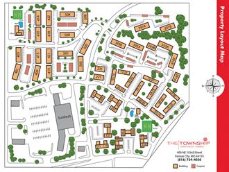 a map of the campus of the township site plan
