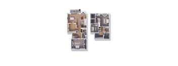 3 bed 2.5 bath townhouse 1879 square feet at Willow Creek, Missouri, 64114