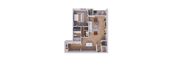 1 bed 1 bath 825 square feet at Willow Creek, Kansas City, 64114