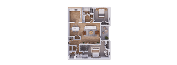 2 bed 2 bath 1132 square feet at Willow Creek, Kansas City, Missouri