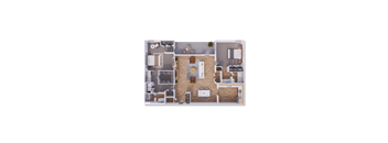 2 bed 2 bath 1148 square feet at Willow Creek, Kansas City, 64114