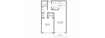 Residence 2 1Bed 1Bath at Marine View Apartments, Alameda, 94501