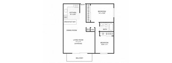 Residence 3 2Bed 1Bath at Marine View Apartments, Alameda, California