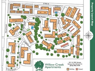 Willow Creek Map at Willow Creek, Missouri