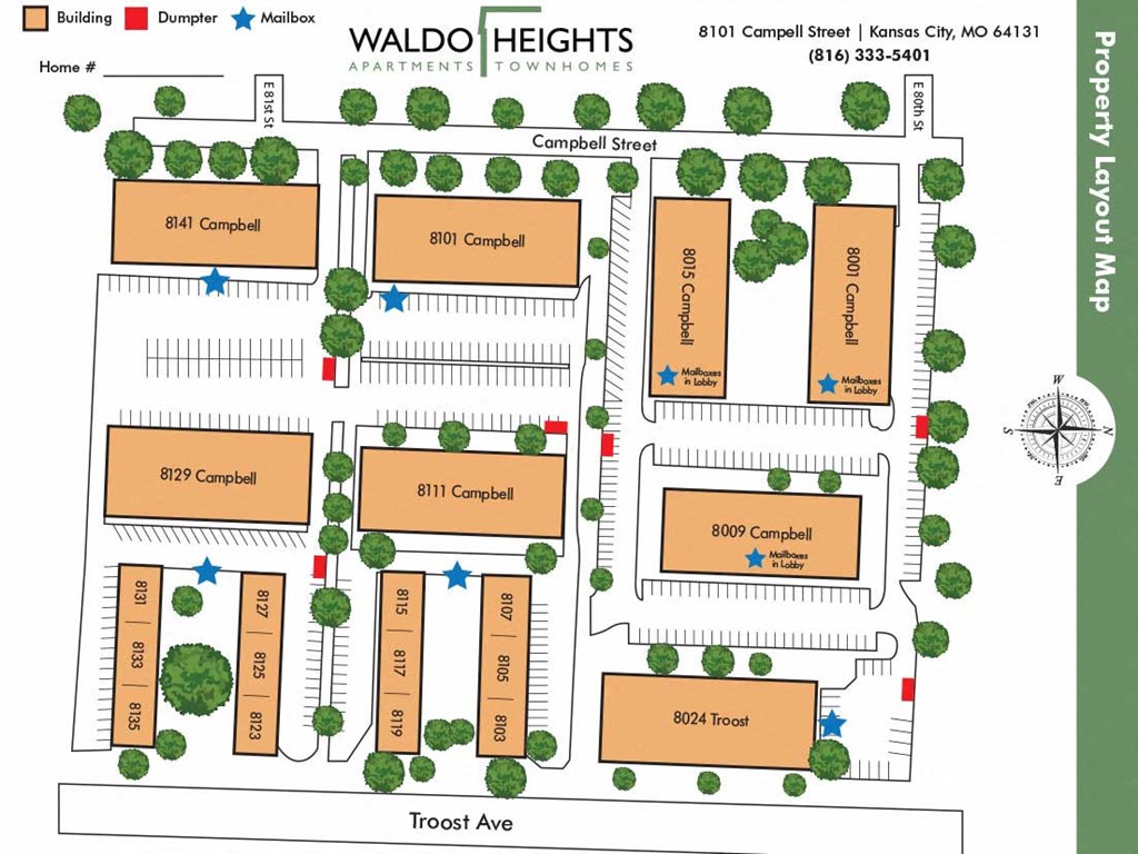 Waldo Heights Apartments, 8101 Campbell Street, Kansas City, MO RentCafe
