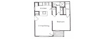 Small Special 495 sqft at Canyon Creek Apartments, Kansas City, MO