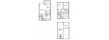 Three Bedroom Townhome 1925 sqft at Canyon Creek Apartments, Kansas City, Missouri