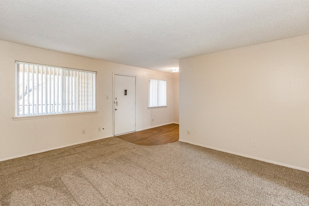 2x1 East 2nd Living Room at Raintree Apartments, Topeka, Kansas