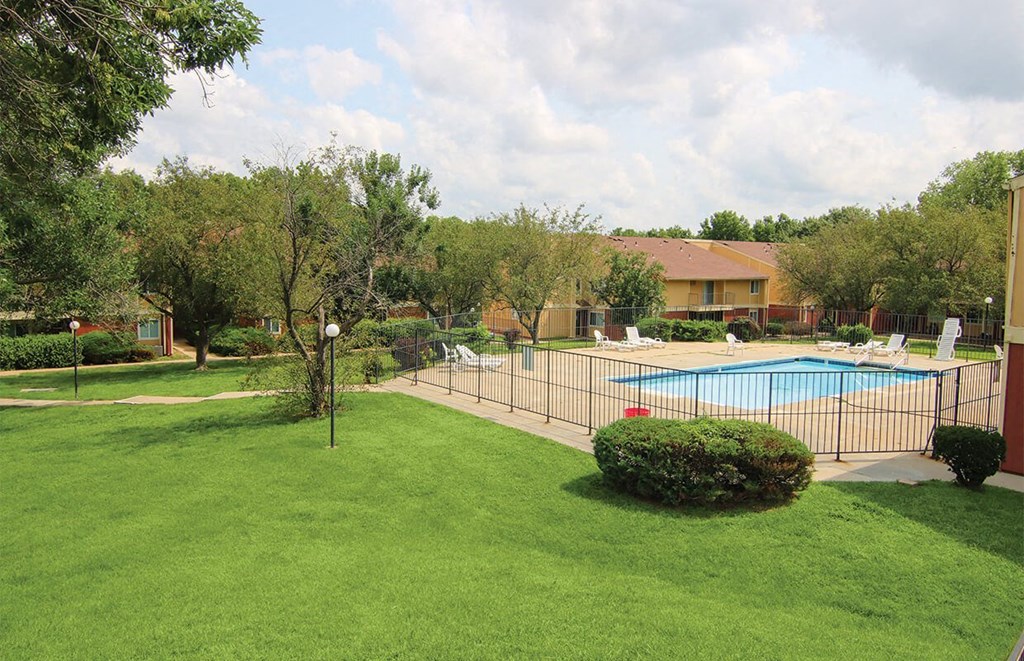 Raintree Pool at Raintree Apartments, Topeka, KS