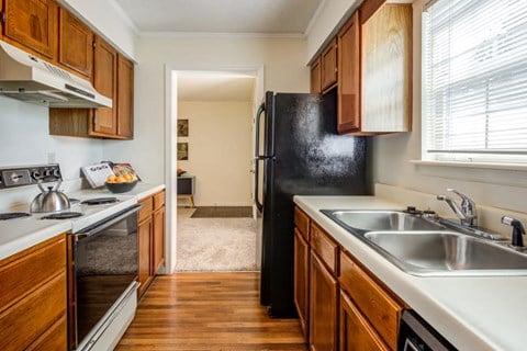 Model Kitchen - One Bedroom Apartment at Coach House Apartments, Kansas City