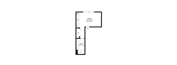 Alicante Floorplan at Commons at Sylvan Highlands Apartments, Oregon