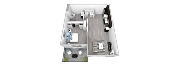 Lewis Floor Plan at Commons on the Tualatin River, Oregon, 97062