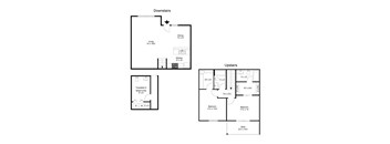 Bordeaux Floor Plan at Commons at Sylvan Highlands Apartments, Portland, 97225