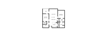 SH-Cote Floorplan at Commons at Sylvan Highlands Apartments, Portland, OR