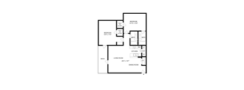 SH-Marche Floor-Plan at Commons at Sylvan Highlands Apartments, Portland, Oregon