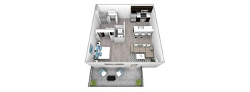 Sandy Studio Floor Plan at Commons on the Tualatin River, Tualatin, OR
