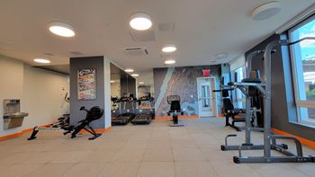 a workout room with exercise equipment at the renaissance atlantic city convention center