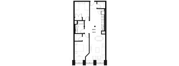 a floor plan of a small house