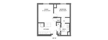1Bedroom 1 Bath