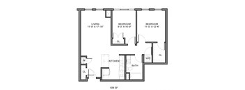 2 Bedroom 1 Bath