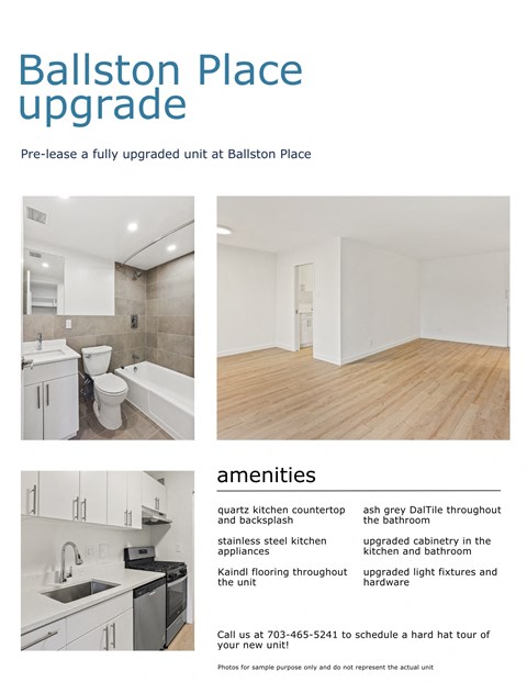 Fully upgraded unit at Ballston Place